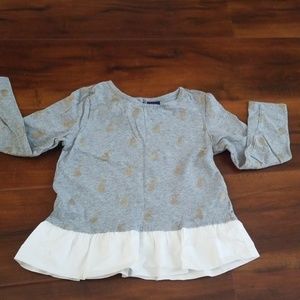 Gap peplum top sz 5